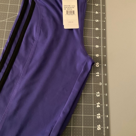 adidas Kids Purple Leggings - Picture 3 of 6
